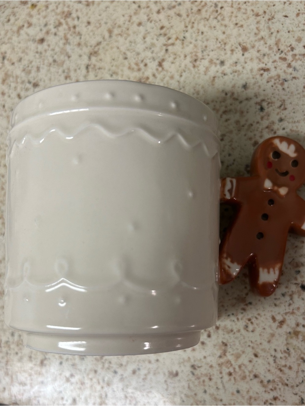 Wondershop White Ceramic Mug with Gingerbread Handle